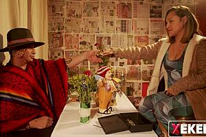 Milf Peruana Enganada por Falso Curandero con Creampie