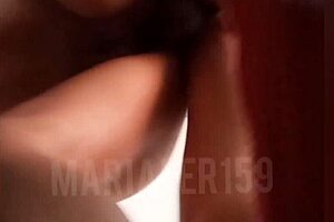 My dad catches us fucking in the living room during milf latina creampie session.