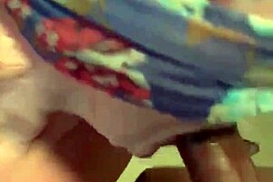 Blindfolded woman receives oral attention