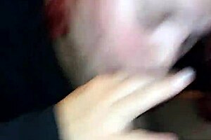 Sexy Redhead Delivers Intense Blowjob To Milf