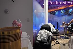 medusa says, 'bind me tight' in bondage scene with black wolf