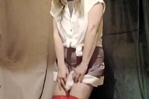 esclave f autoseance striptase caresses et magic wand