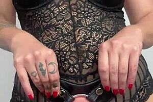 worship my cock in this sensual femdom pov strap-on session with big tits mommy milf