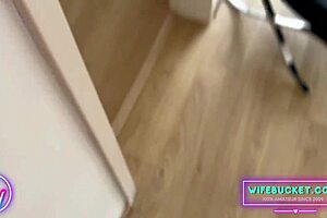 amateur milfs by wifebucket - caught my step-sister to fuck her hubby in my parents bedroom 😱