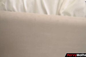 Why is the stepson spying on his stepmom after loud moans?