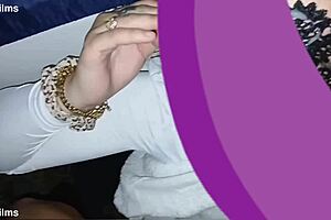 pretty young tatted girl lets me cum on her face after quick blowjob