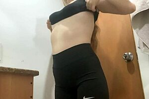 spying in bathroom, want to join with cock?