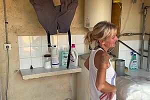 Oh, Accidental Sex In Washing Machine, Neighbor Cums Inside Twice