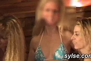 three milfs hunt for big cocks in amateur orgy compilation