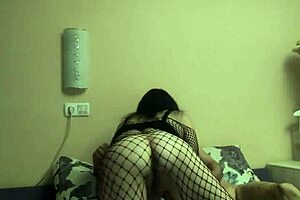 skinny cowgirl taking deep dick in both holes?