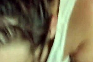 wet housewife or dry cheating? pornnapplepie gets interrupted during blowjob