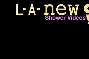 Fresh-Faced Blonde Takes Shower