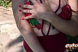 Does Penny Pax Rock Her Dildo Outdoors?