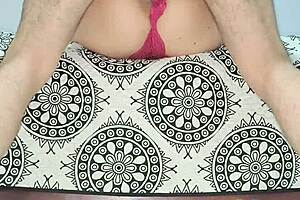 Milf Strips In Red Lingerie