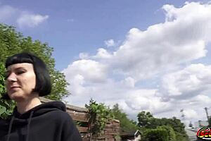 German Scout Picks Up Tall Skinny French Girl Delfine Dahlia for Casting Fuck