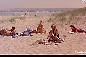 clotilde courau and charlotte rampling kiss passionately