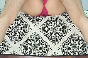 Milf Strips In Red Lingerie