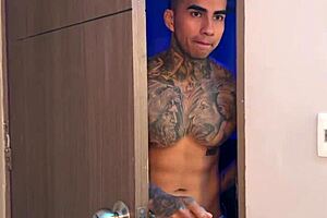 busty stepmom sneakily fucks her muscular stepson while her husband is not at home