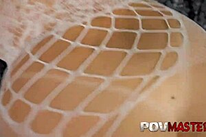 Curvy milf Teal Conrad rides big cock and gets cum facial in pov