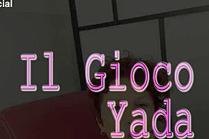 A redhead MILF with small tits enjoys solo dildo play in her room.