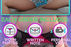 huge tit amateur gets double orgasms with squirt using giant dildo.