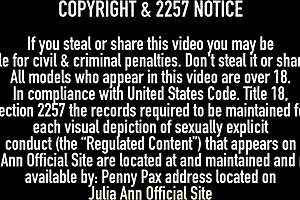 Nasty Julia Ann Takes Dildo Deep Down Her Throat After Fucking Herself!