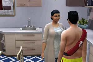 Arab Milf Invites Young Lover For Secret Sex At Home?