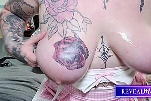 Busty Curvy Milfs Engage In Wild Solo Play With Huge Tits Nipple Clamps Buttplug And Dildo Orgasm