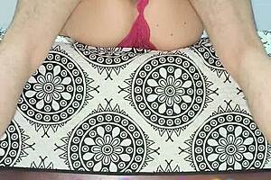 Milf Strips In Red Lingerie