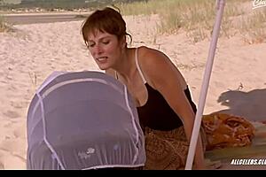 clotilde courau and charlotte rampling kiss passionately