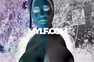 I teach big titted Bianca Burke to play baseball, but she wants more.