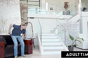 pawg stepmom lauren phillips catches stepson jerking, then fucks him for creampie! 😏💦