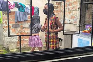 housewives make homemade porn after laundry