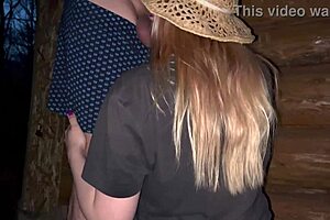 Public sex at the barn with a pregnant stranger in doggystyle