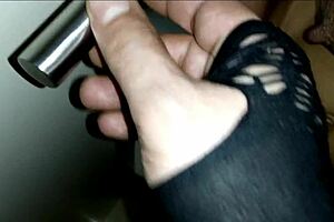 Friend Discovers Me in Bathroom with Toy and Breaks My Ass with Her Big Cock.