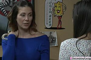 Gianna Dior sucks Cherie Devile's big tits and licks her pussy