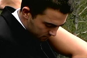 Monica sweetheart blows guy on car intriguingly