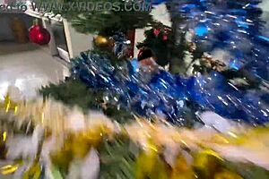 did you see the busty stepdaughter give new year gift to old stepdad?