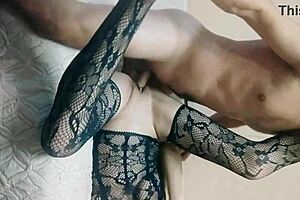 Husband And Friend Using Wife's Holes Roughly!