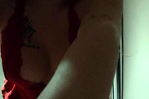 Asian milf bounces on a hard cock, showcasing big bouncing titties in interracial scene