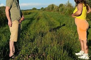 i'm having risky sex outdoors with this huge chubby nympho stranger, her big natural tits bouncing in bdsm.