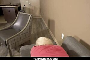 Busty Stepmom Shows Shaved Pussy And Blows Me