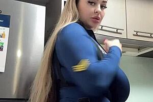 Huge Natural Tits Are Shaking Hanging And Hugging Their Nipples So Hard