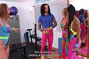 the gym milf brigade does not tolerate boners - skylar snow sarah jessie cali sweets adonis breeds