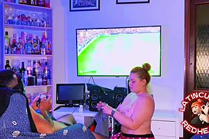 Stepsister, Stop Playing PS5 And Fuck Me Non-Stop With Your Huge Natural Tits!