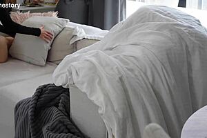 Stepmom caught me fucking a sex doll and decided to take advantage of the moment.