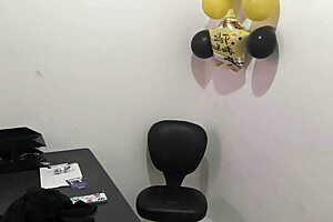 Hey, why's the new executive moaning like a whore testing that anal plug her boyfriend gave her?