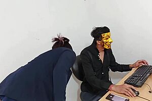 The boss subdues and fucks the rude employee she enjoys it like a slut in heat