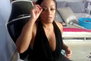 Maxine X feels intense pleasure with huge BBC dildo