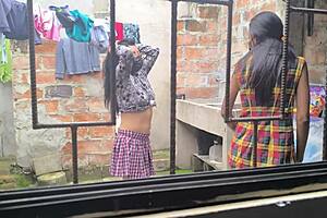 housewives make homemade porn after laundry